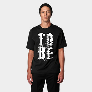 T-shirt z nadrukiem „TO BE”