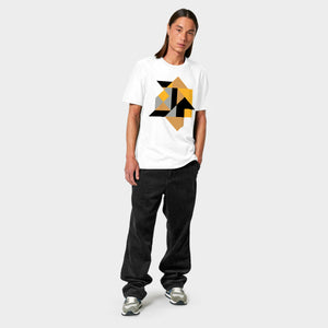 T-shirt z nadrukiem artystycznym „Kompozycja geometryczna”