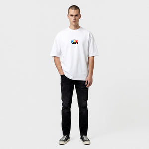 Biała koszulka Box Tee. MINIMAL ART