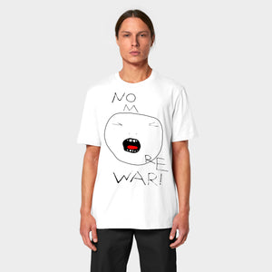 T-shirt z nadrukiem artystycznym „NO MORE WAR!”