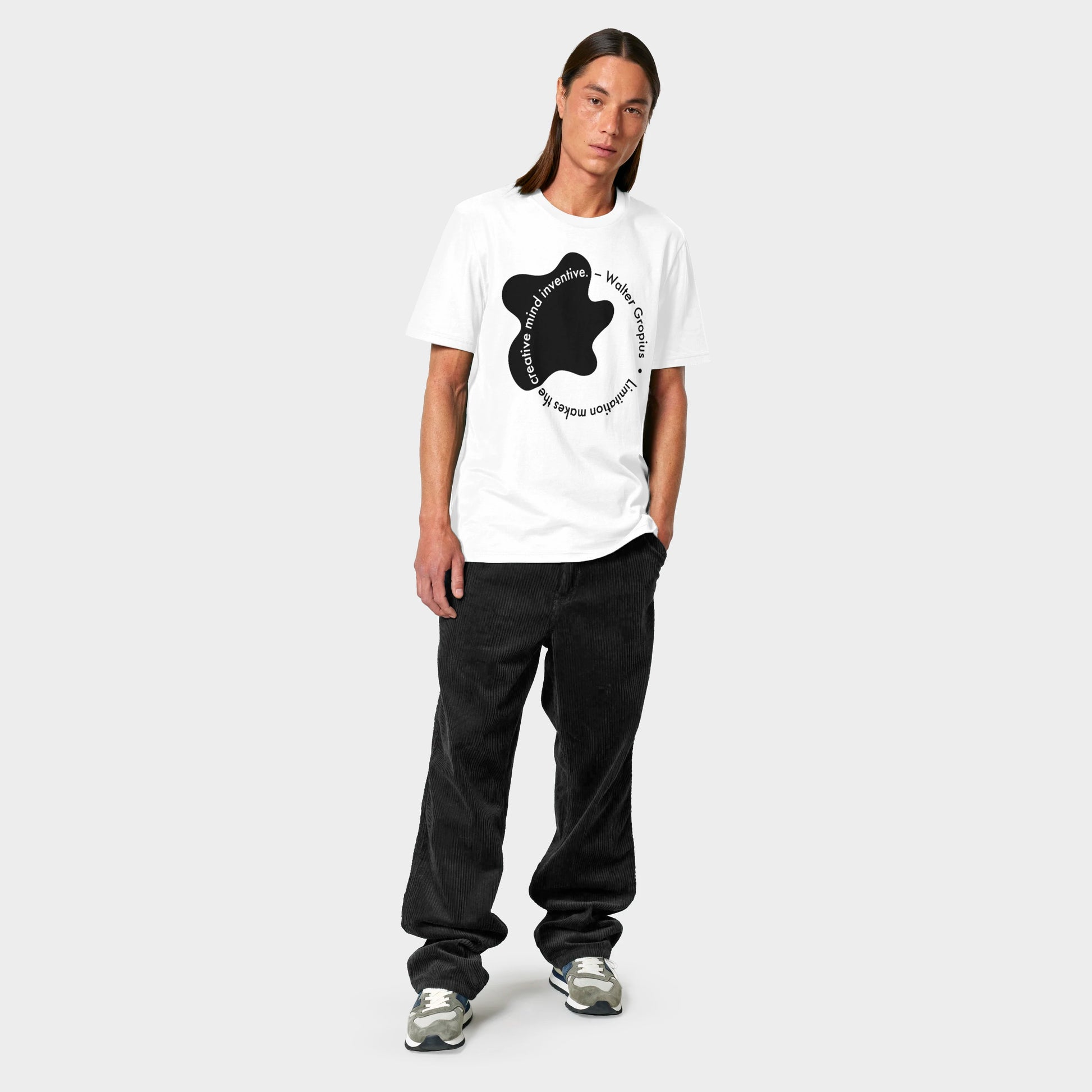 T-shirt z nadrukiem. Walter Gropius, cytat