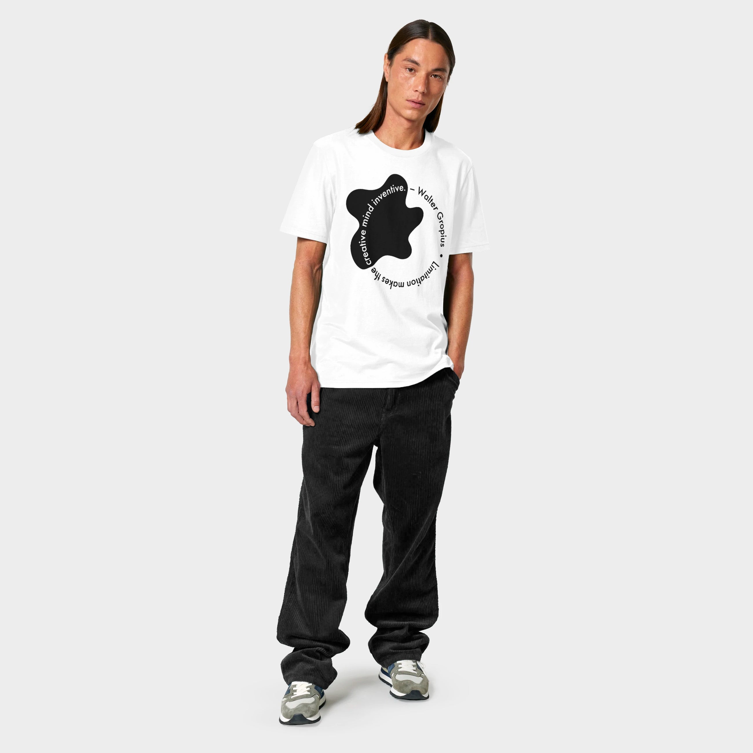T-shirt z nadrukiem. Walter Gropius, cytat