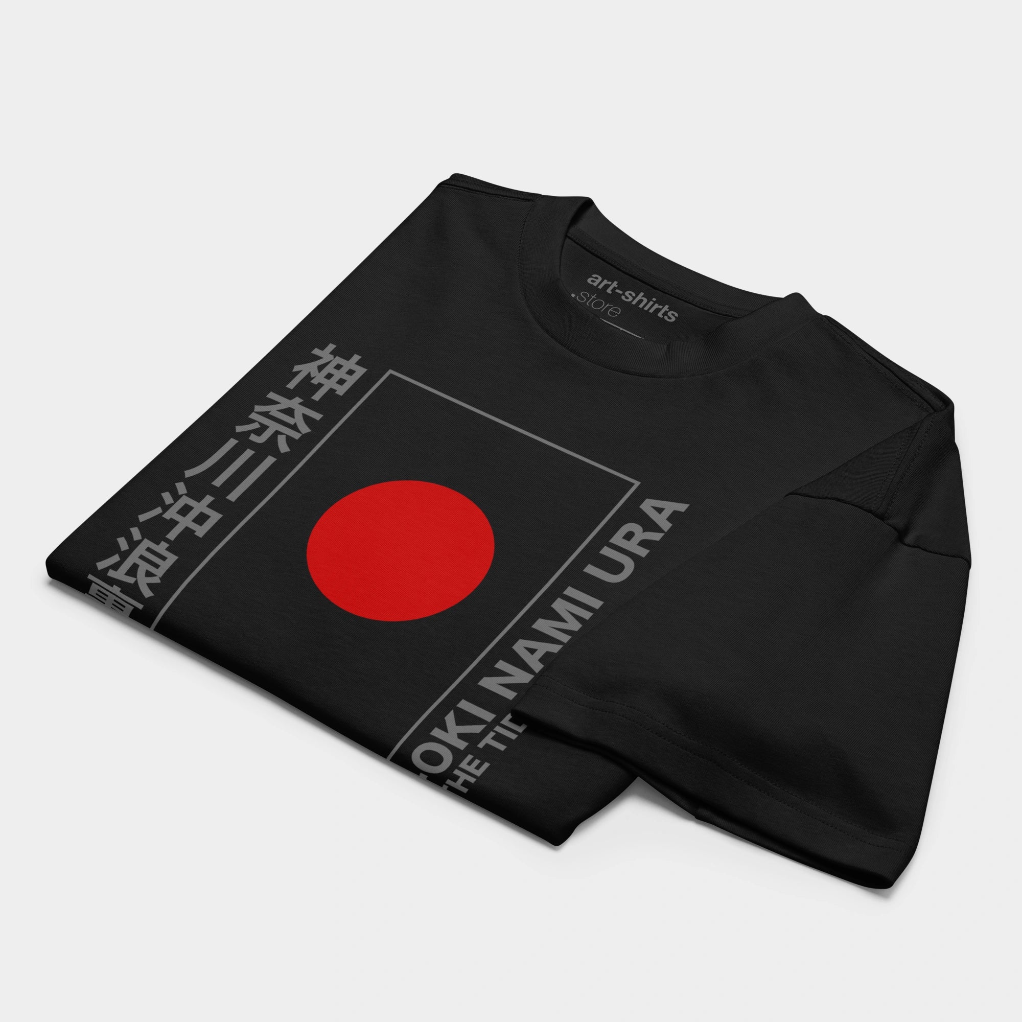 Czarna koszulka Box Tee. Fala