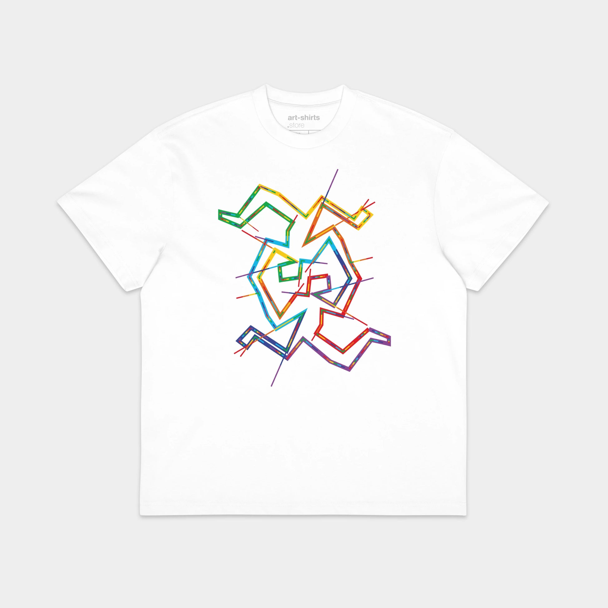 Biały T-shirt oversize z nadrukiem „LOVE"