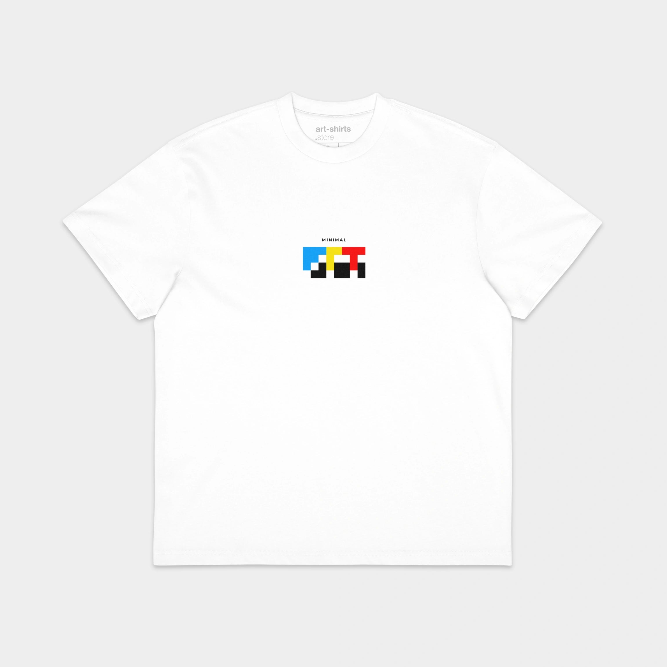Biała koszulka Box Tee. MINIMAL ART