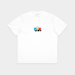 Biała koszulka Box Tee. MINIMAL ART