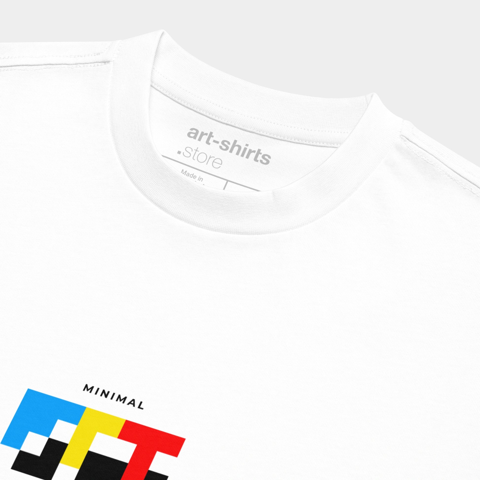 Biała koszulka Box Tee. MINIMAL ART