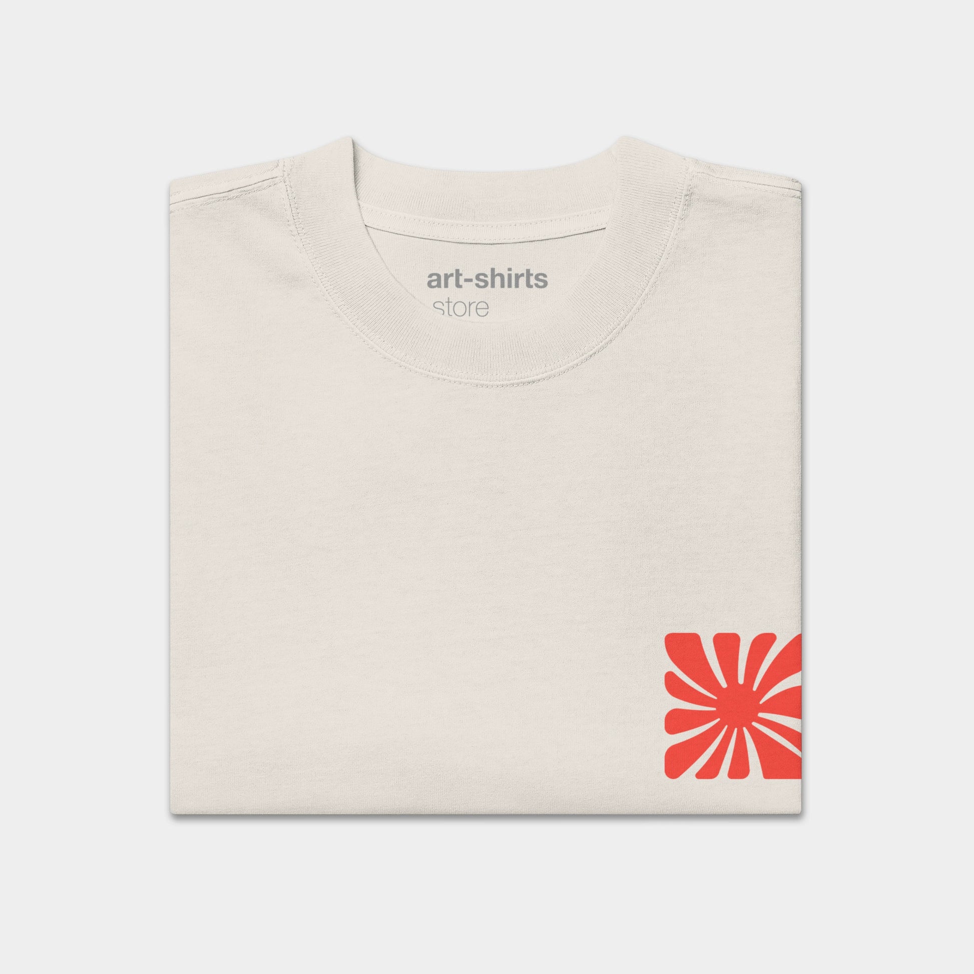 T-shirt oversize z nadrukiem „NATURE” – przód