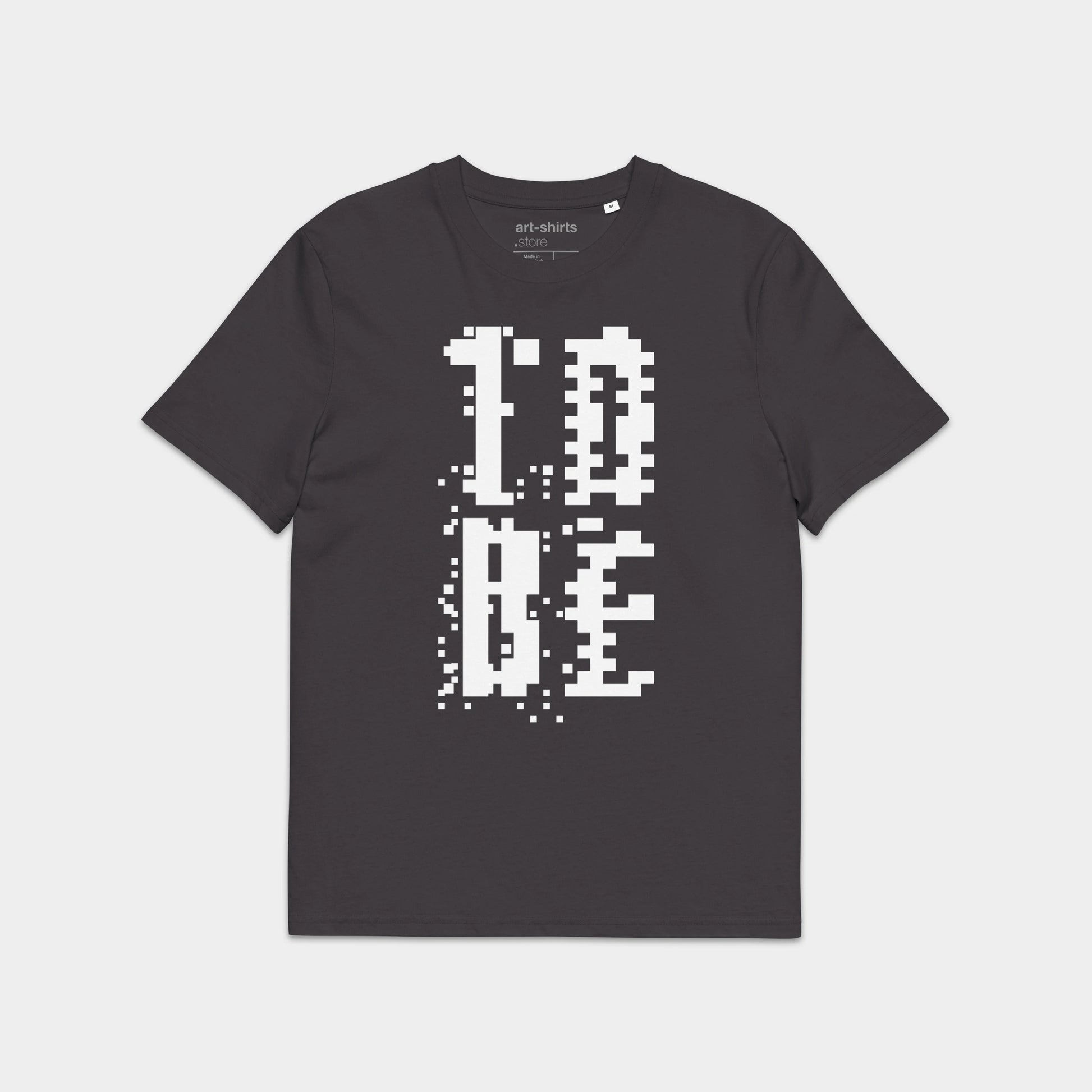 T-shirt z nadrukiem „TO BE” – przód