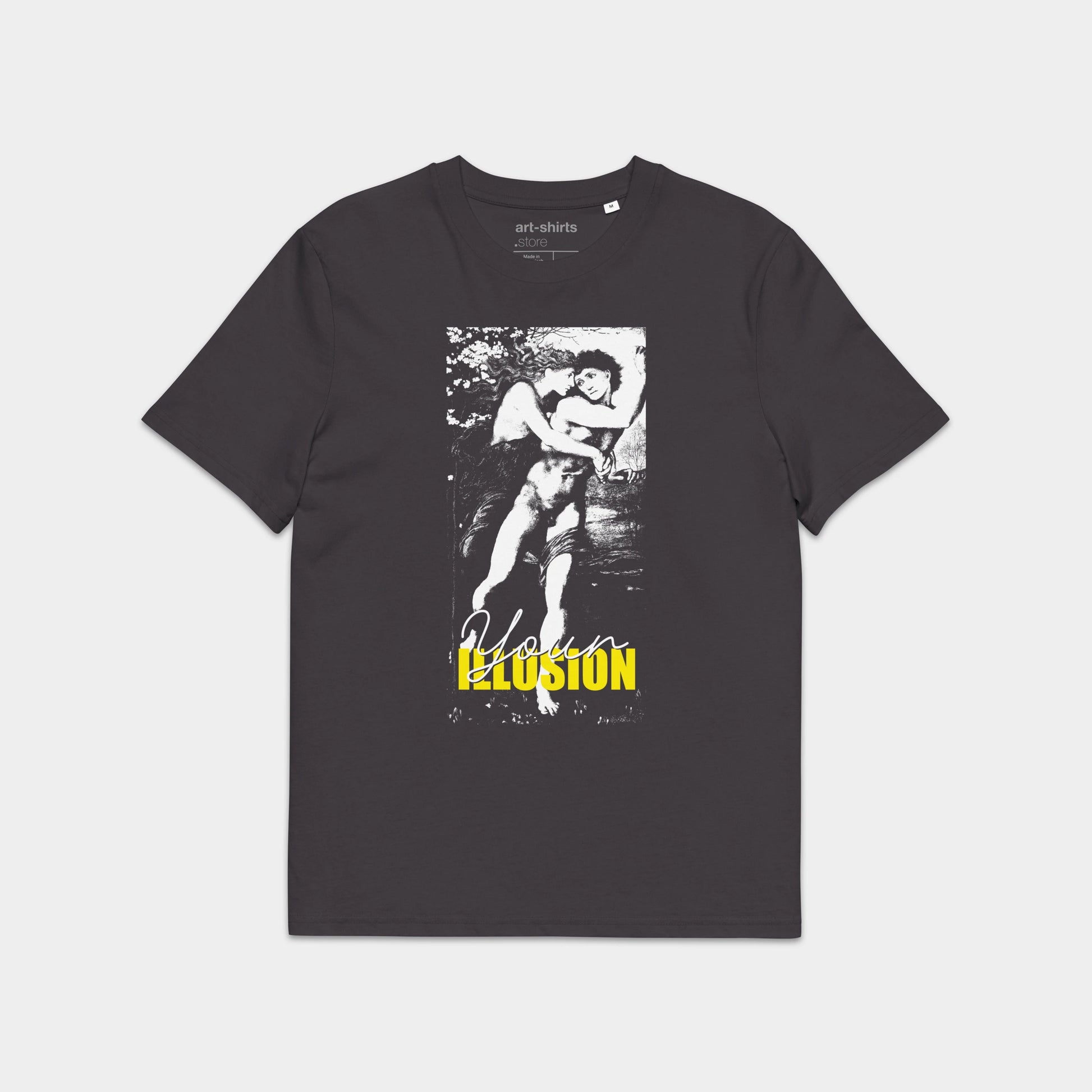 T-shirt z nadrukiem „YOUR ILLUSION” – przód