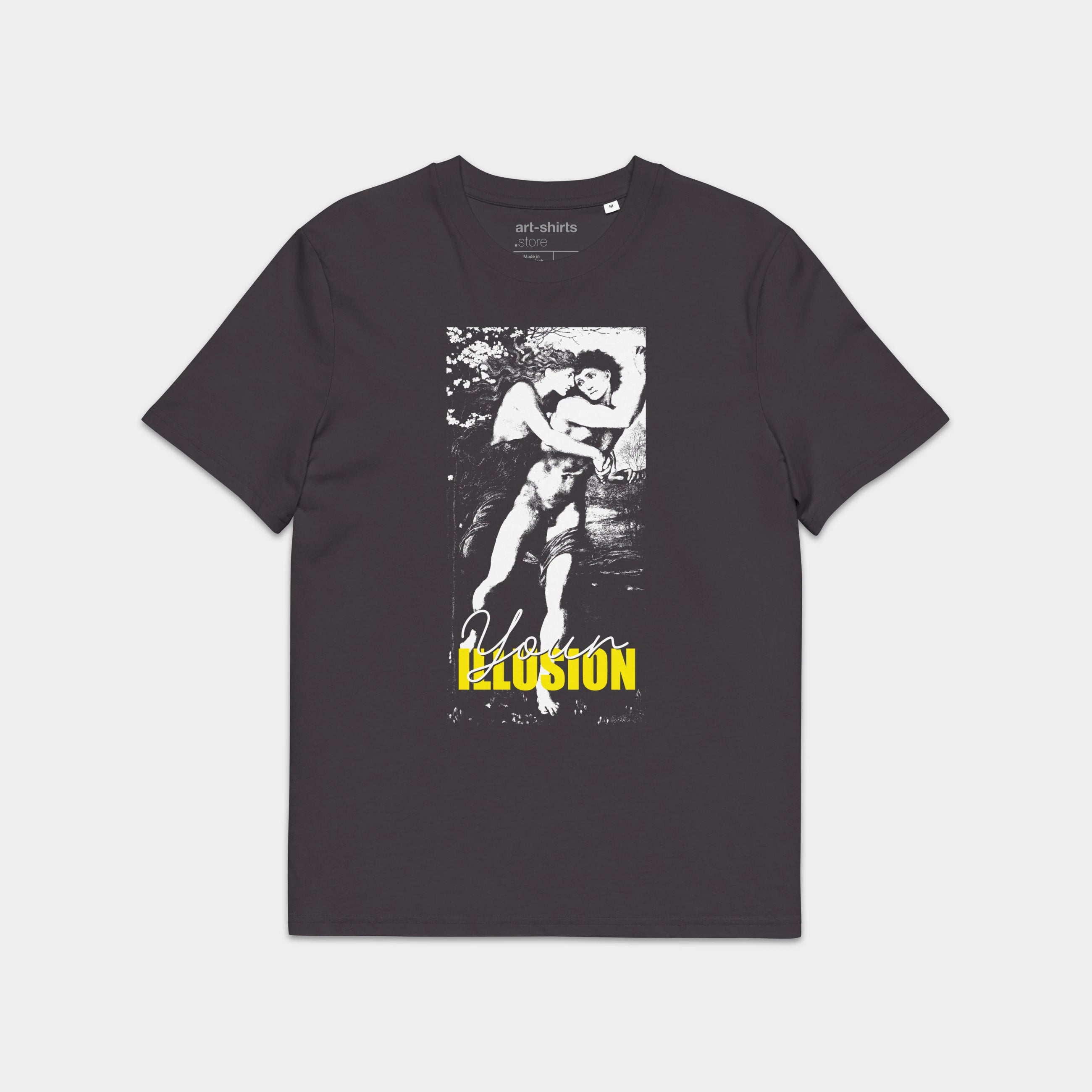 T-shirt z nadrukiem „YOUR ILLUSION” – przód