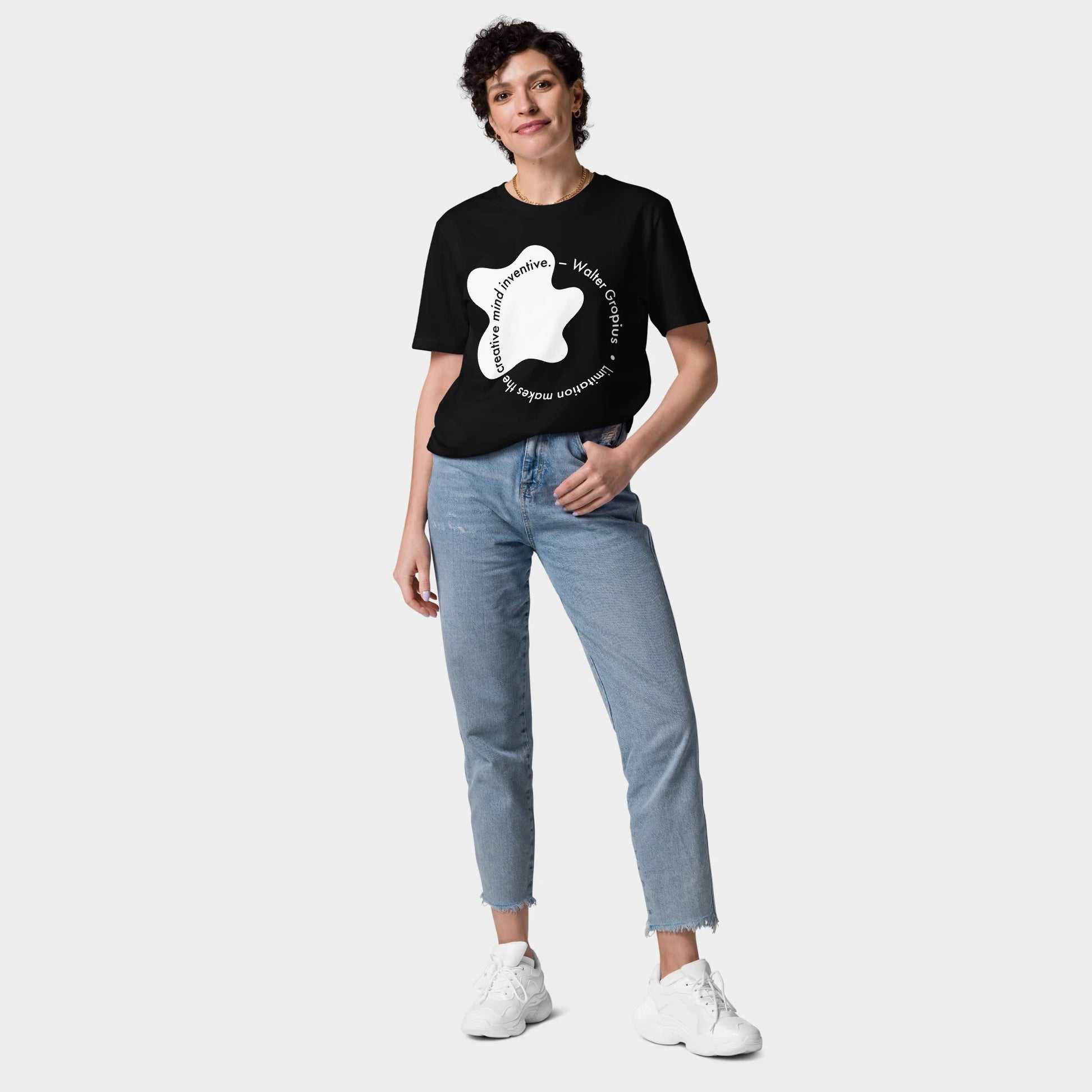T-shirt z nadrukiem. Walter Gropius, cytat