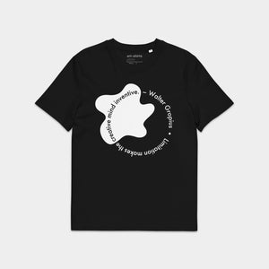 T-shirt z nadrukiem. Walter Gropius, cytat – przód