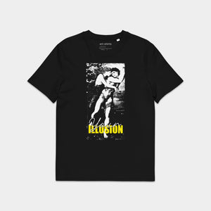 T-shirt z nadrukiem „YOUR ILLUSION” – przód