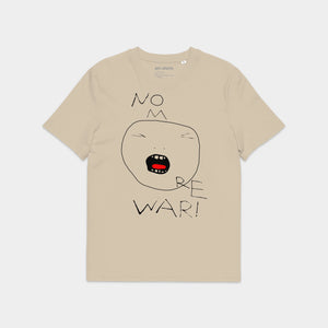 T-shirt z nadrukiem artystycznym „NO MORE WAR!” – przód