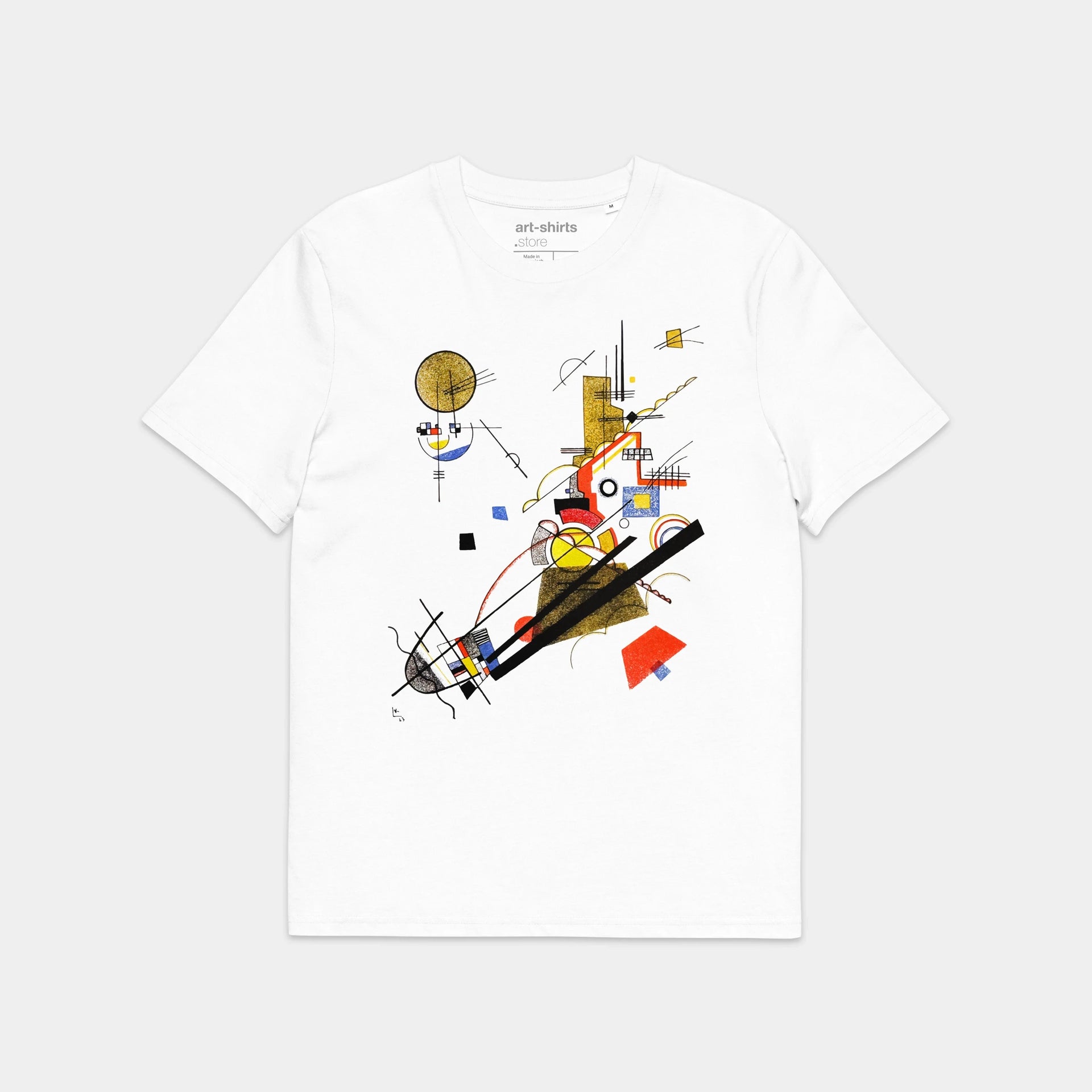 T-shirt z nadrukiem „Kandinsky”. Koszulka artystyczna – przód
